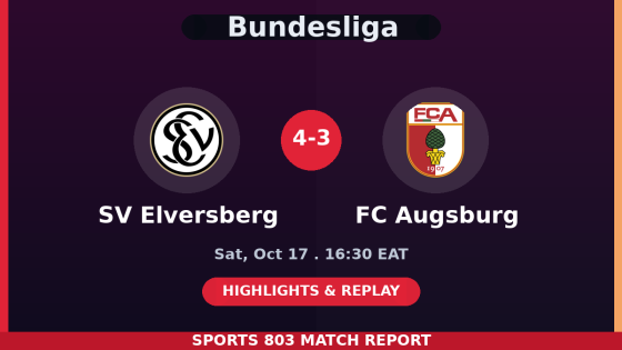 SV Elversberg vs FC Augsburg – Sports 803 match graphic