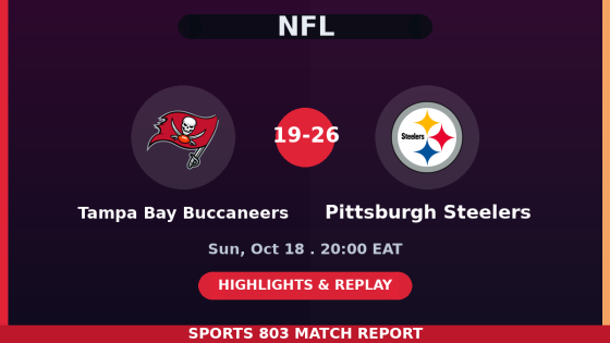 Tampa Bay Buccaneers vs Pittsburgh Steelers – Sports 803 match graphic