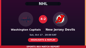 Washington Capitals vs New Jersey Devils – Sports 803 match graphic