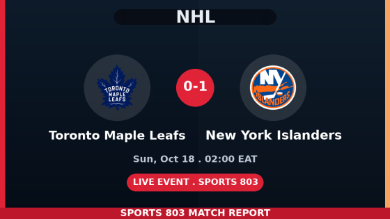 Toronto Maple Leafs vs New York Islanders – Sports 803 match graphic