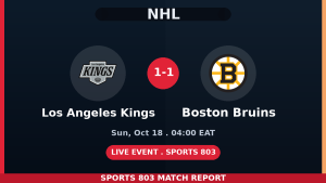Los Angeles Kings vs Boston Bruins – Sports 803 match graphic