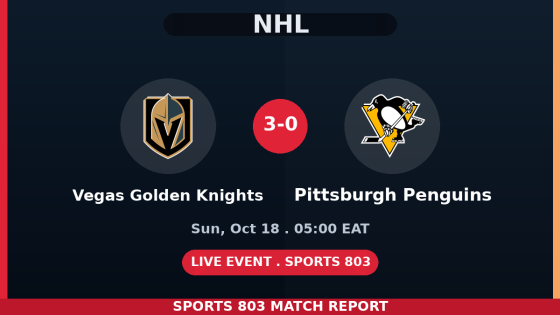 Vegas Golden Knights vs Pittsburgh Penguins – Sports 803 match graphic