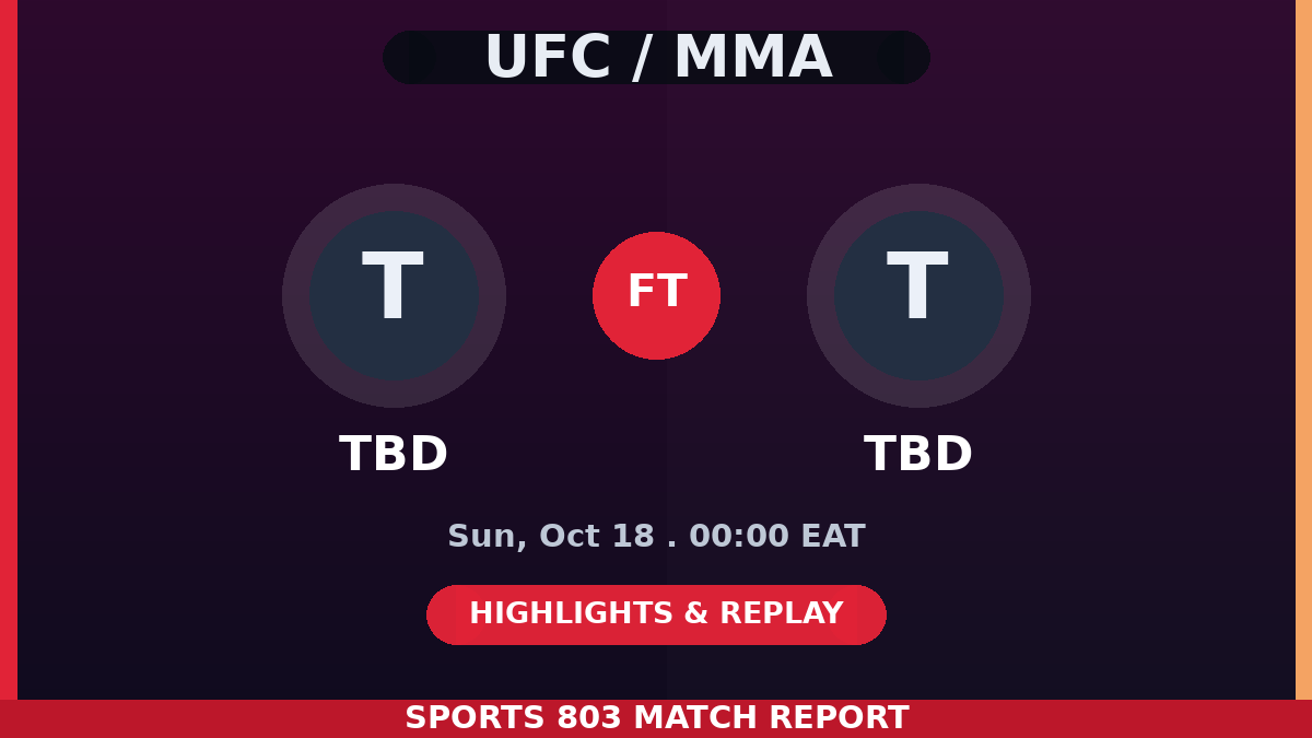 TBD vs TBD – Sports 803 match graphic